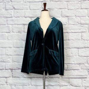 Sincerely Jules Green Velvet Blazer